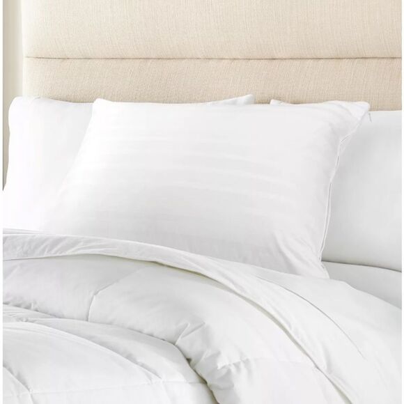 Charter Club White Down Medium Density Pillow, King - Picture 5 of 7